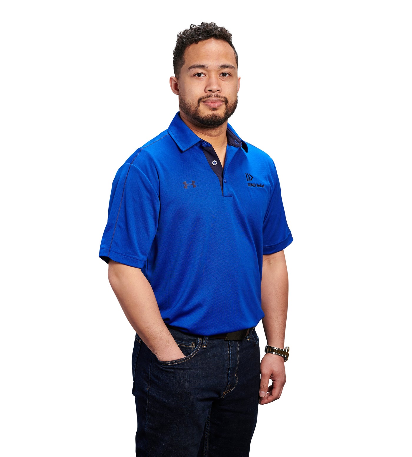 Send Relief Under Armour Tech Polo (Blue)